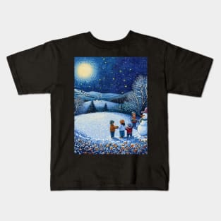 Explore Creative Joy: Holiday Art, Christmas Paintings and Unique Designs for the Season Kids T-Shirt